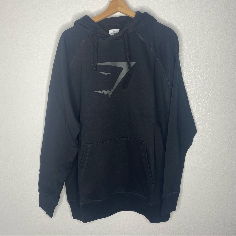 NWT Gymshark Infill Black Hoodie Sweatshirt Mens - Picture 3 of 4